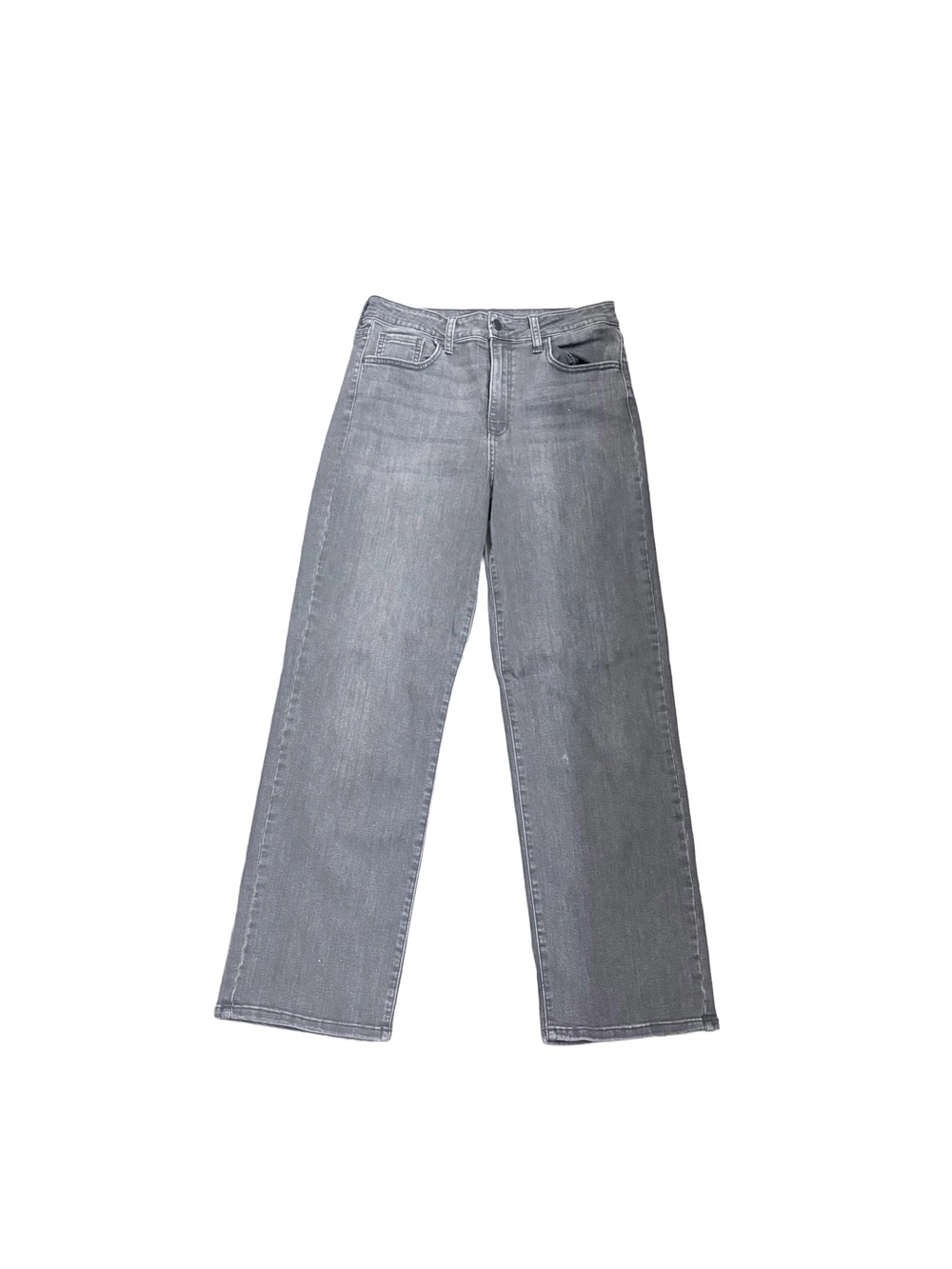 Indigo Straight-Leg Jeans in Light Gray